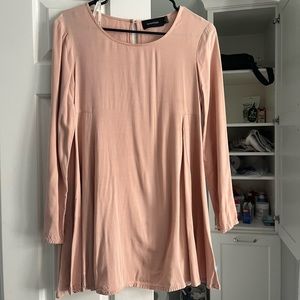 MinkPink blush long sleeve mini dress